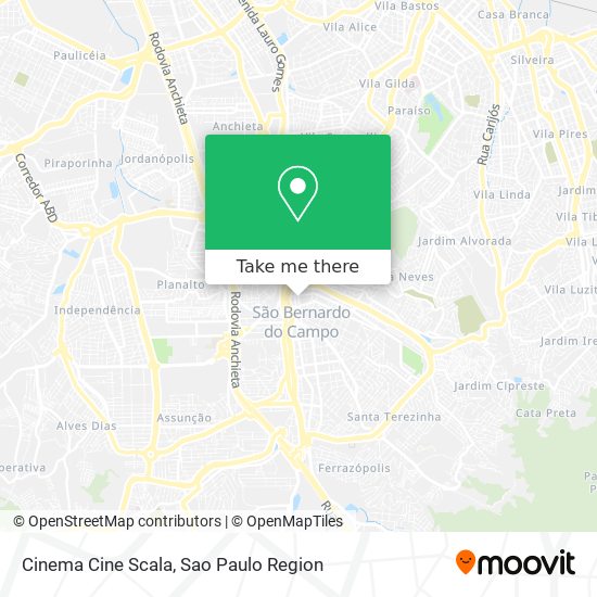 Cinema Cine Scala map