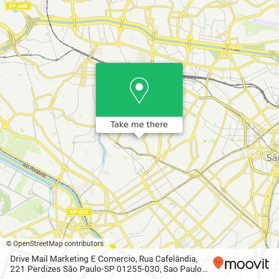 Drive Mail Marketing E Comercio, Rua Cafelândia, 221 Perdizes São Paulo-SP 01255-030 map