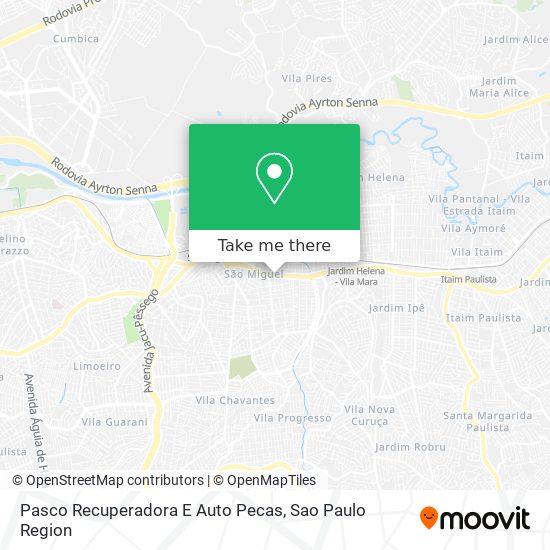Pasco Recuperadora E Auto Pecas map