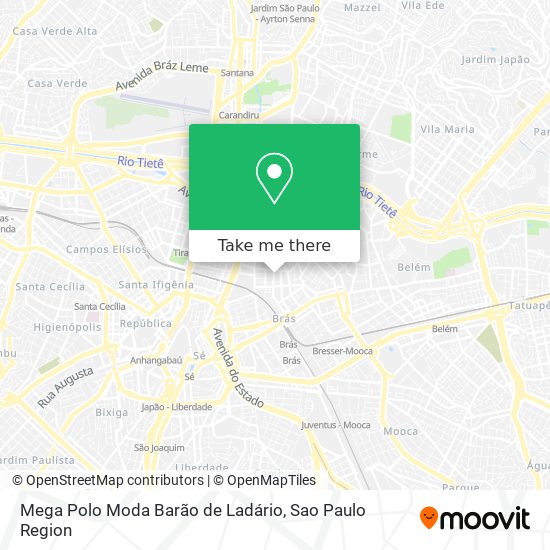 Mega Polo Moda Barão de Ladário map