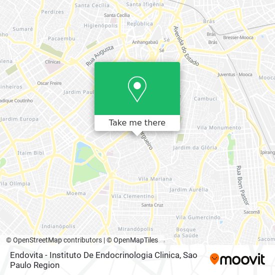 Mapa Endovita - Instituto De Endocrinologia Clinica