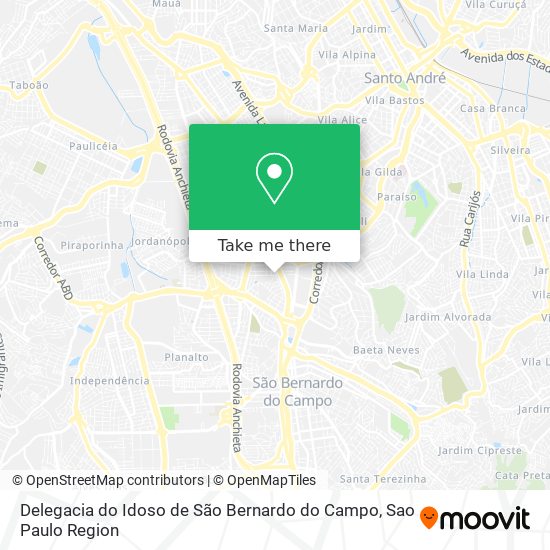 Delegacia do Idoso de São Bernardo do Campo map