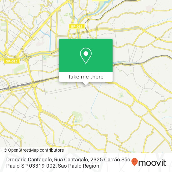 Drogaria Cantagalo, Rua Cantagalo, 2325 Carrão São Paulo-SP 03319-002 map