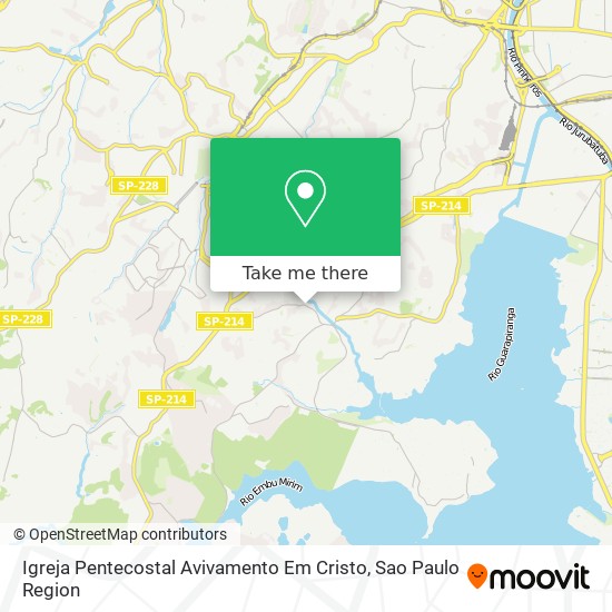 Mapa Igreja Pentecostal Avivamento Em Cristo