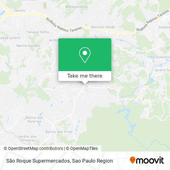 Mapa São Roque Supermercados