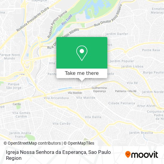 Igreja Nossa Senhora da Esperança map