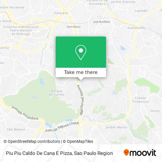 Piu Piu Caldo De Cana E Pizza map