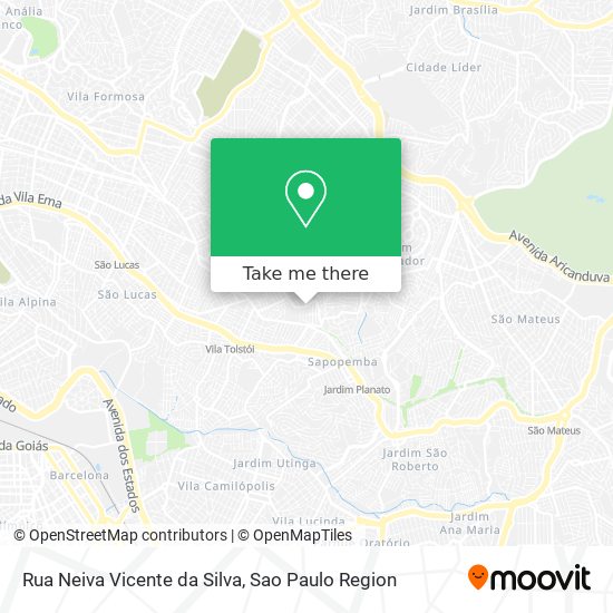 Rua Neiva Vicente da Silva map