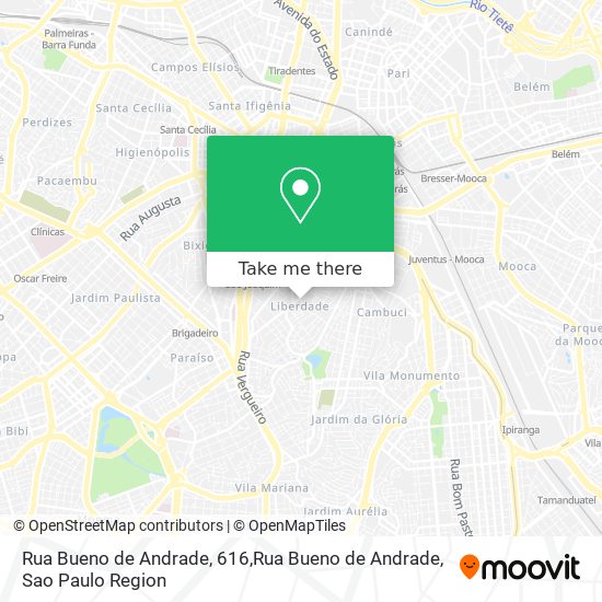 Rua Bueno de Andrade, 616,Rua Bueno de Andrade map