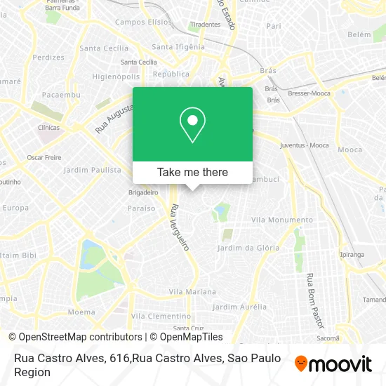 Rua Castro Alves, 616,Rua Castro Alves map