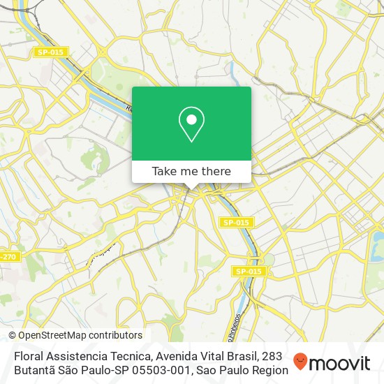 Floral Assistencia Tecnica, Avenida Vital Brasil, 283 Butantã São Paulo-SP 05503-001 map