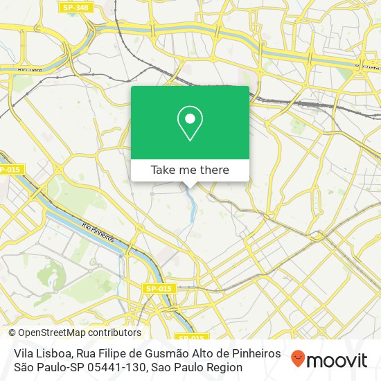 Vila Lisboa, Rua Filipe de Gusmão Alto de Pinheiros São Paulo-SP 05441-130 map