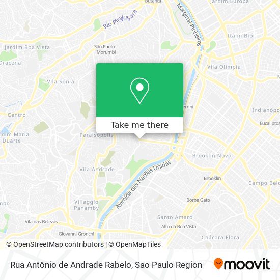 Rua Antônio de Andrade Rabelo map