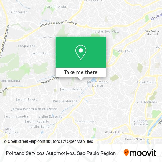 Mapa Politano Servicos Automotivos