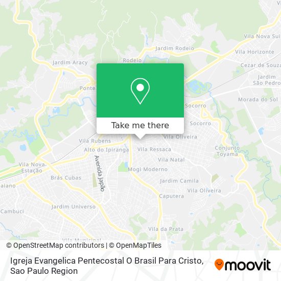 Igreja Evangelica Pentecostal O Brasil Para Cristo map