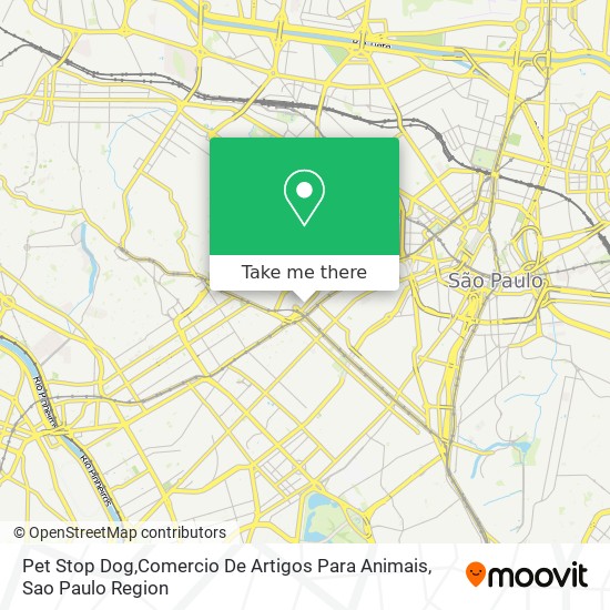 Pet Stop Dog,Comercio De Artigos Para Animais map