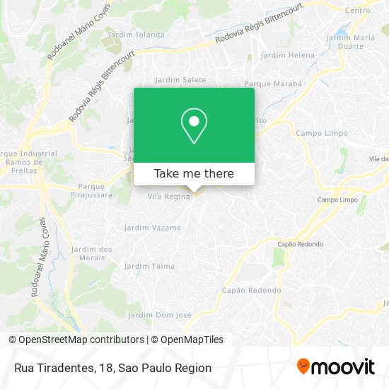Mapa Rua Tiradentes, 18