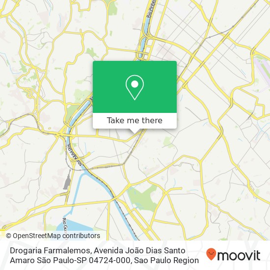 Drogaria Farmalemos, Avenida João Dias Santo Amaro São Paulo-SP 04724-000 map