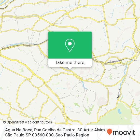 Agua Na Boca, Rua Coelho de Castro, 30 Artur Alvim São Paulo-SP 03560-030 map