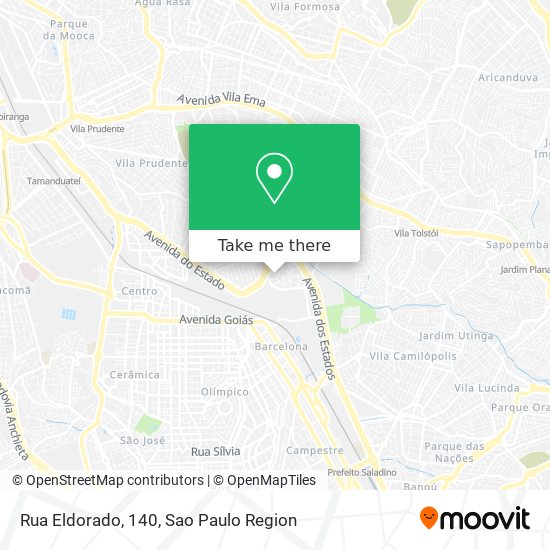 Mapa Rua Eldorado, 140