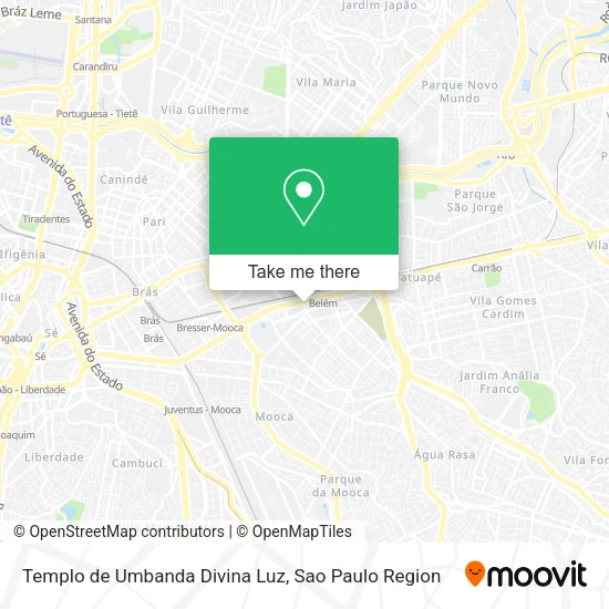 Templo de Umbanda Divina Luz map