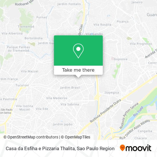 Casa da Esfiha e Pizzaria Thalita map