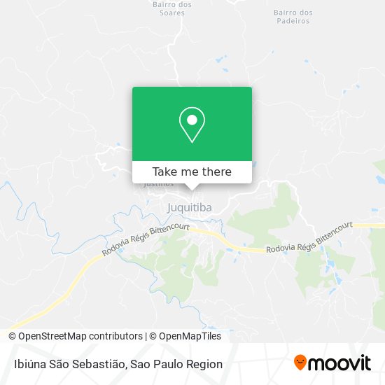 Ibiúna São Sebastião map