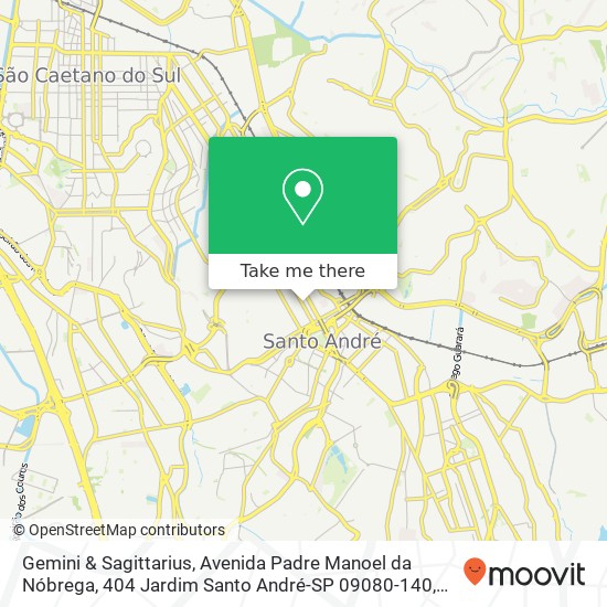 Mapa Gemini & Sagittarius, Avenida Padre Manoel da Nóbrega, 404 Jardim Santo André-SP 09080-140