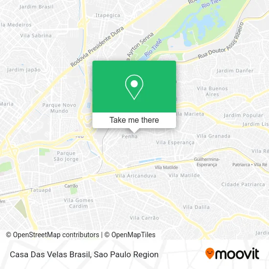 Casa Das Velas Brasil map