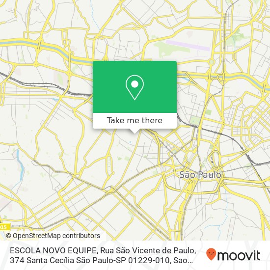 ESCOLA NOVO EQUIPE, Rua São Vicente de Paulo, 374 Santa Cecília São Paulo-SP 01229-010 map