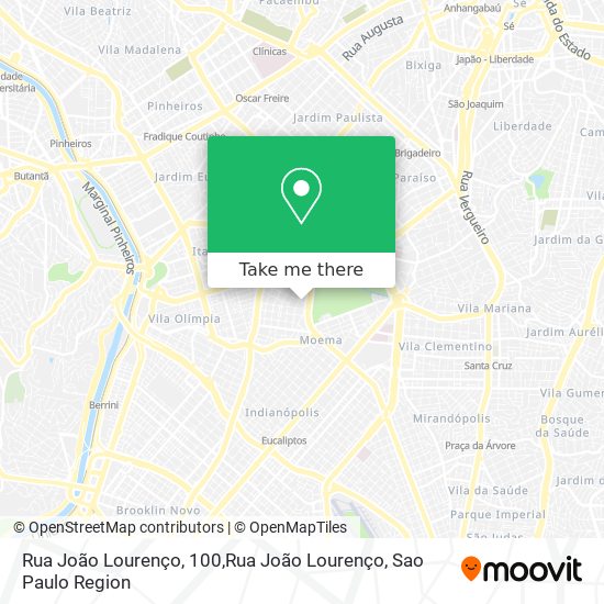 Mapa Rua João Lourenço, 100,Rua João Lourenço