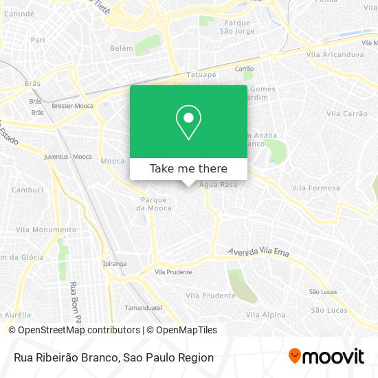 Mapa Rua Ribeirão Branco