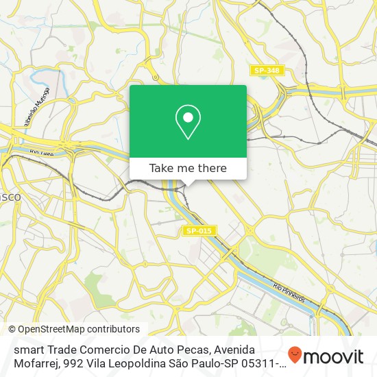 smart Trade Comercio De Auto Pecas, Avenida Mofarrej, 992 Vila Leopoldina São Paulo-SP 05311-000 map