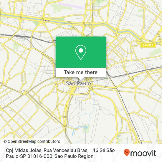 Cpj Midas Joias, Rua Venceslau Brás, 146 Sé São Paulo-SP 01016-000 map