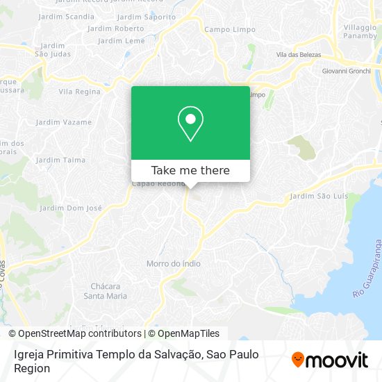 Mapa Igreja Primitiva Templo da Salvação