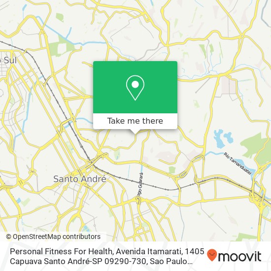 Personal Fitness For Health, Avenida Itamarati, 1405 Capuava Santo André-SP 09290-730 map