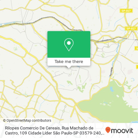 Rilopes Comercio De Cereais, Rua Machado de Castro, 109 Cidade Líder São Paulo-SP 03579-240 map