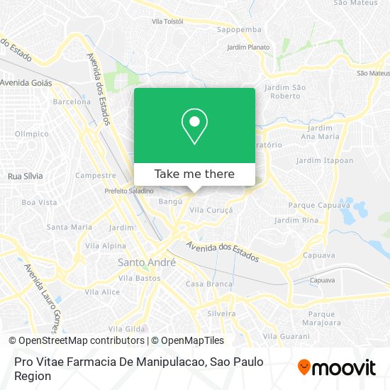 Pro Vitae Farmacia De Manipulacao map