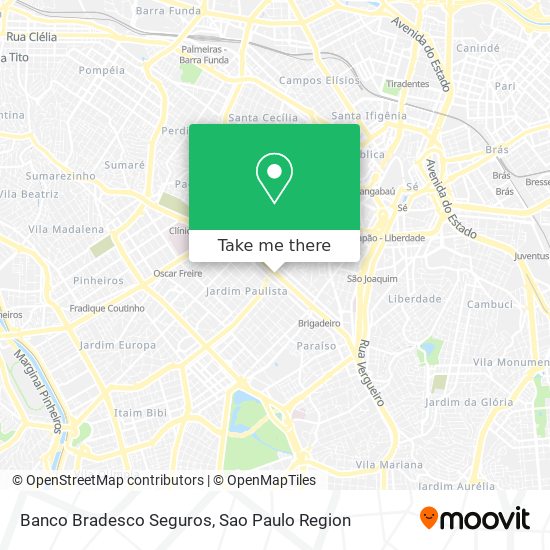 Banco Bradesco Seguros map