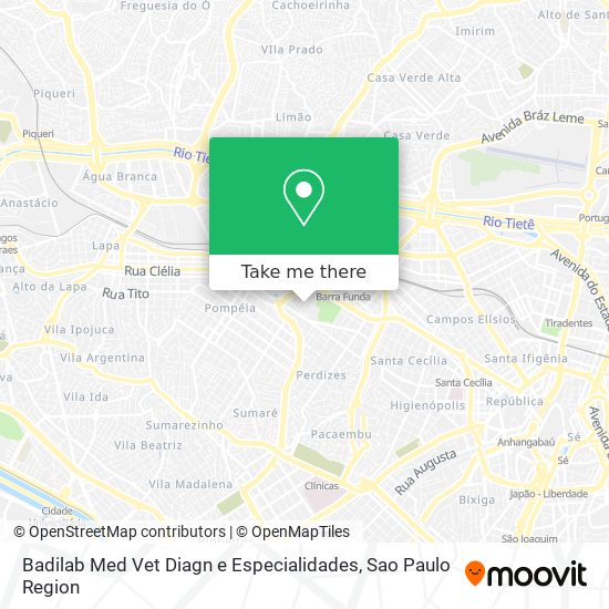 Badilab Med Vet Diagn e Especialidades map