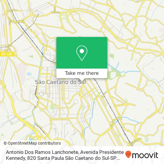 Antonio Dos Ramos Lanchonete, Avenida Presidente Kennedy, 820 Santa Paula São Caetano do Sul-SP 09570-000 map