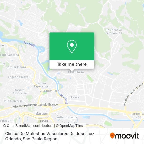 Clinica De Molestias Vasculares Dr. Jose Luiz Orlando map