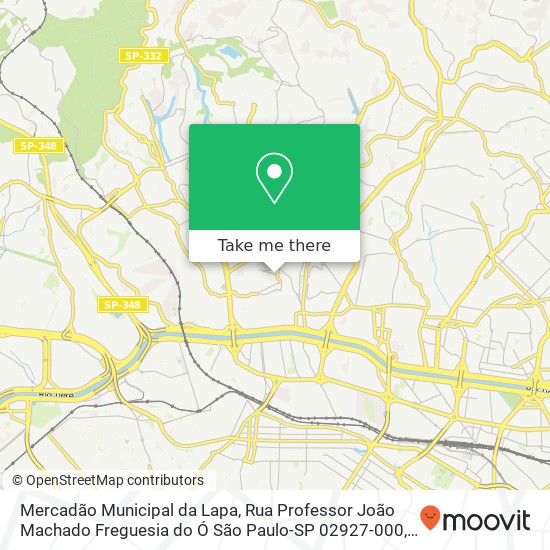 Mercadão Municipal da Lapa, Rua Professor João Machado Freguesia do Ó São Paulo-SP 02927-000 map