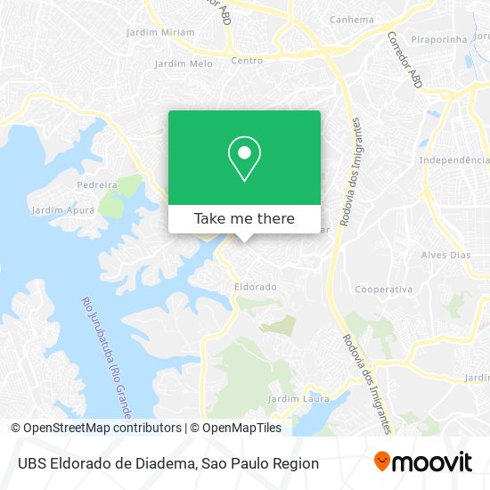 UBS Eldorado de Diadema map