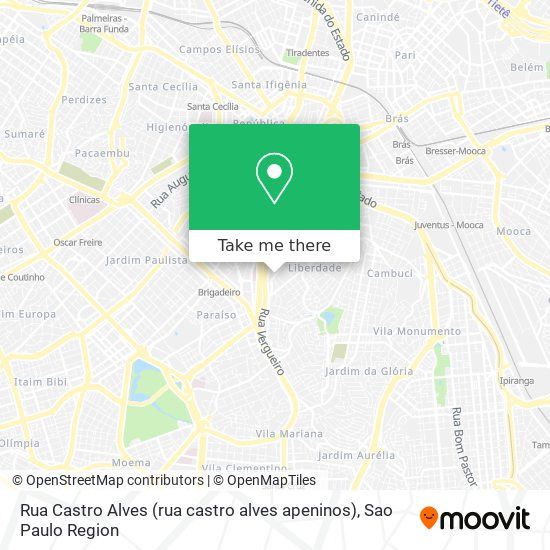 Mapa Rua Castro Alves (rua castro alves apeninos)