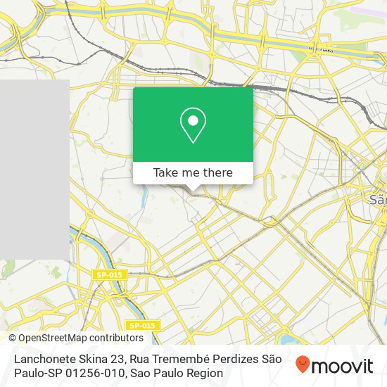 Lanchonete Skina 23, Rua Tremembé Perdizes São Paulo-SP 01256-010 map