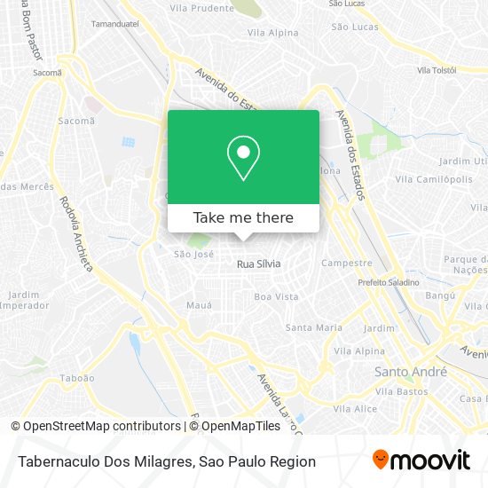 Tabernaculo Dos Milagres map