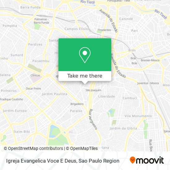 Igreja Evangelica Voce E Deus map