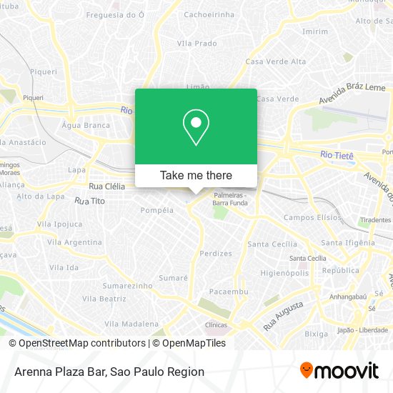 Mapa Arenna Plaza Bar