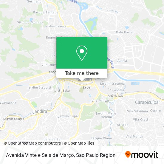 Avenida Vinte e Seis de Março map